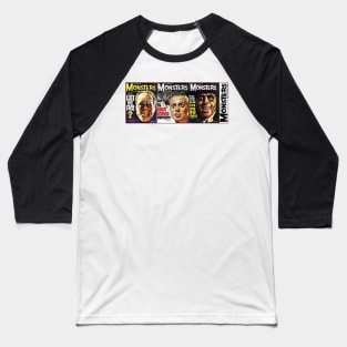 Classic Famous Monsters of Filmland Series 4 Baseball T-Shirt